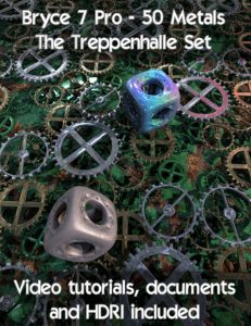 Bryce Download - Bryce 7 Pro 50 Metals The Treppenhalle Set