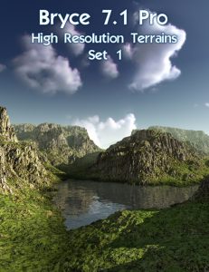 Bryce Download - Bryce 7.1 Pro - High Resolution Terrains - Set 1