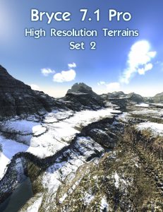 Bryce Download - Bryce 7.1 Pro - High Resolution Terrains - Set 2