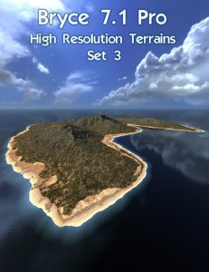Bryce Download - Bryce 7.1 Pro - High Resolution Terrains - Set 3