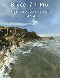 Bryce Download - Bryce 7.1 Pro - High Resolution Terrains - Set 4