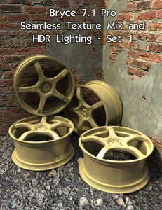 Bryce Download - Bryce 7.1 Pro - Seamless Texture Mix and HDR Lighting - Set 1