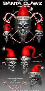 Bryce Download - Santa ClawZ .OBJ Pack
