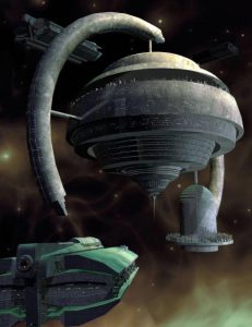 Bryce Download - Space Station & Cargo Ship