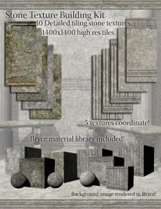 Bryce Download - Stone Texture Building Kit