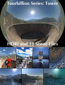 Bryce Download - Tourbillion Tower HDRI and Scene Files